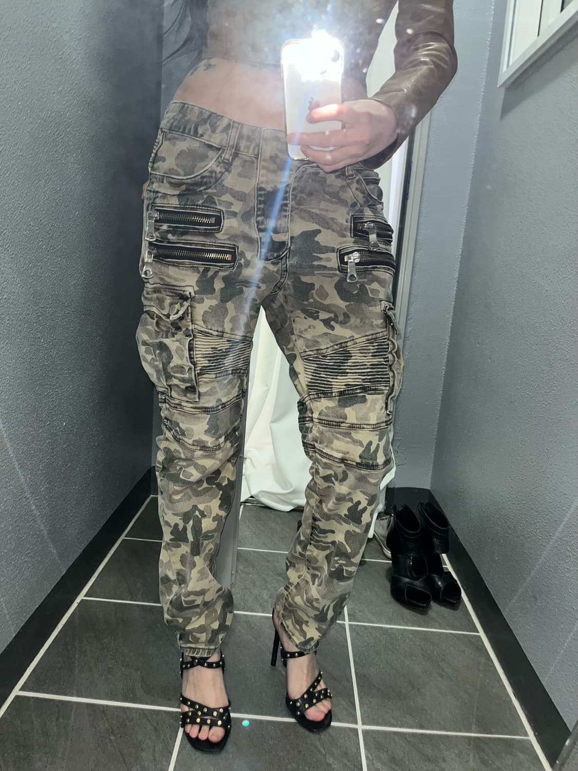 Vintage punk camo pants 상품이미지3