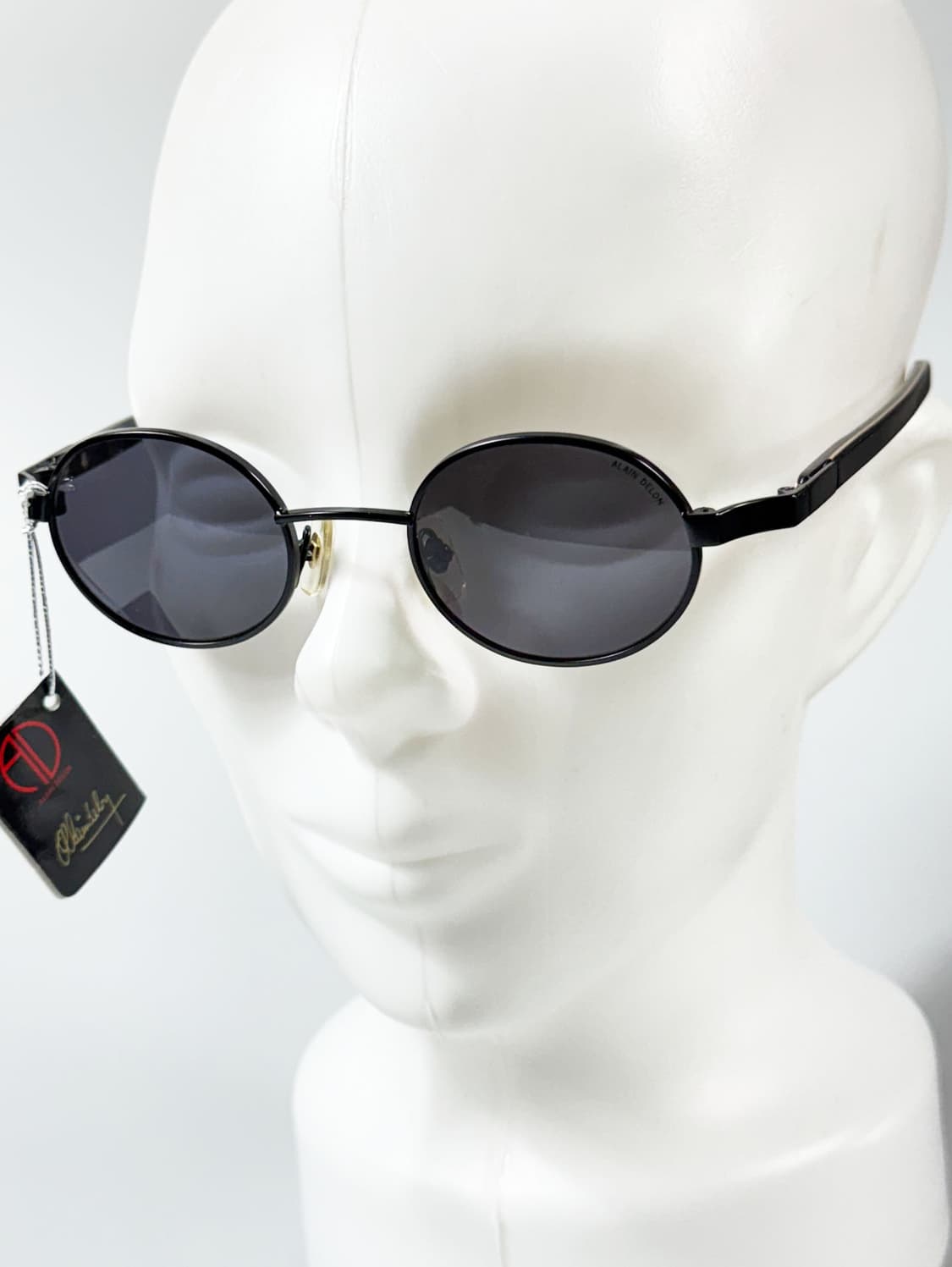 90s ALAIN DELON 알랭들롱 블랙 오벌 프레임 빈티지 선글라스 상품이미지8