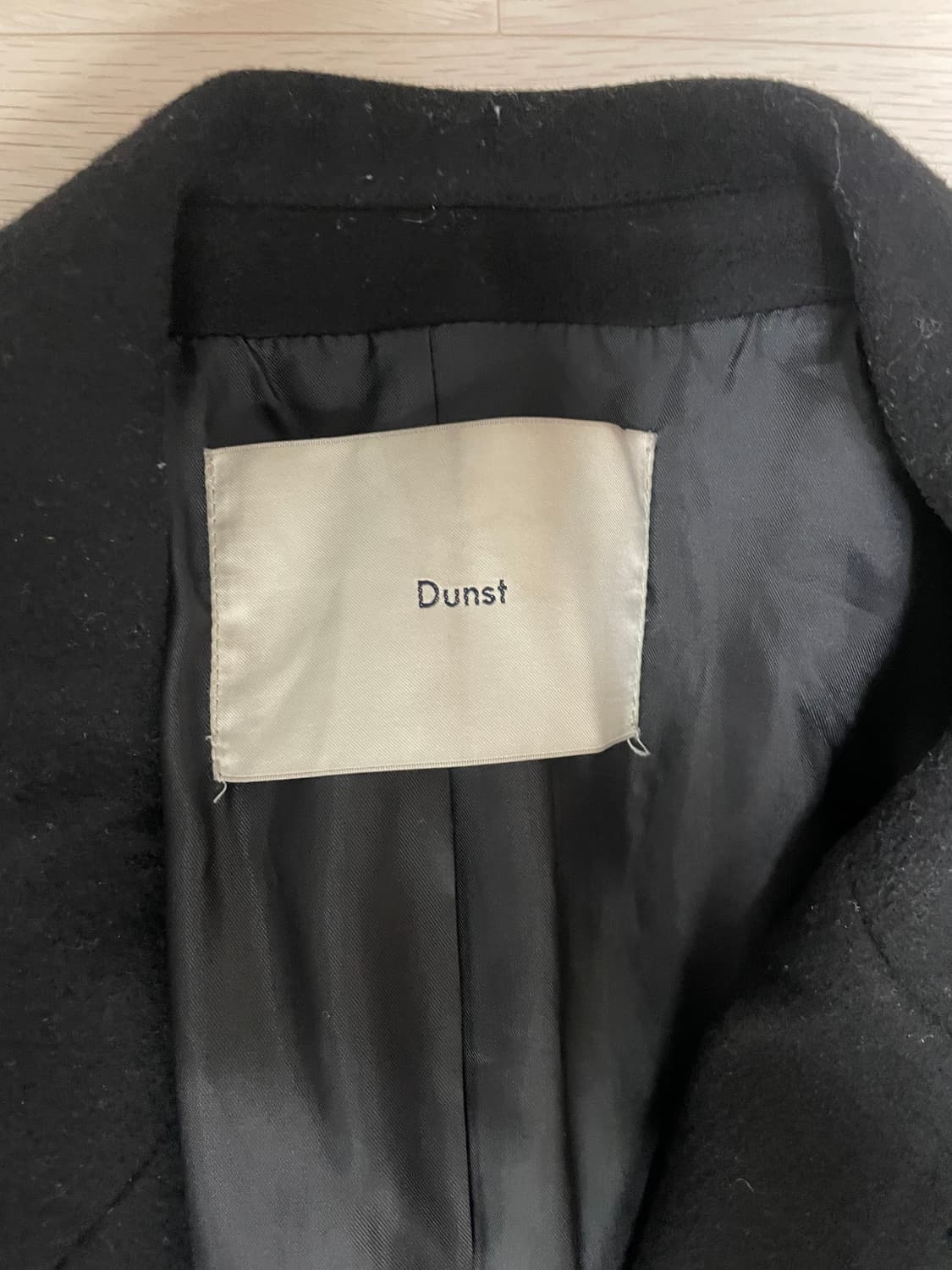 던스트 캐시미어 싱글코트 L 블랙 급처 상품이미지2