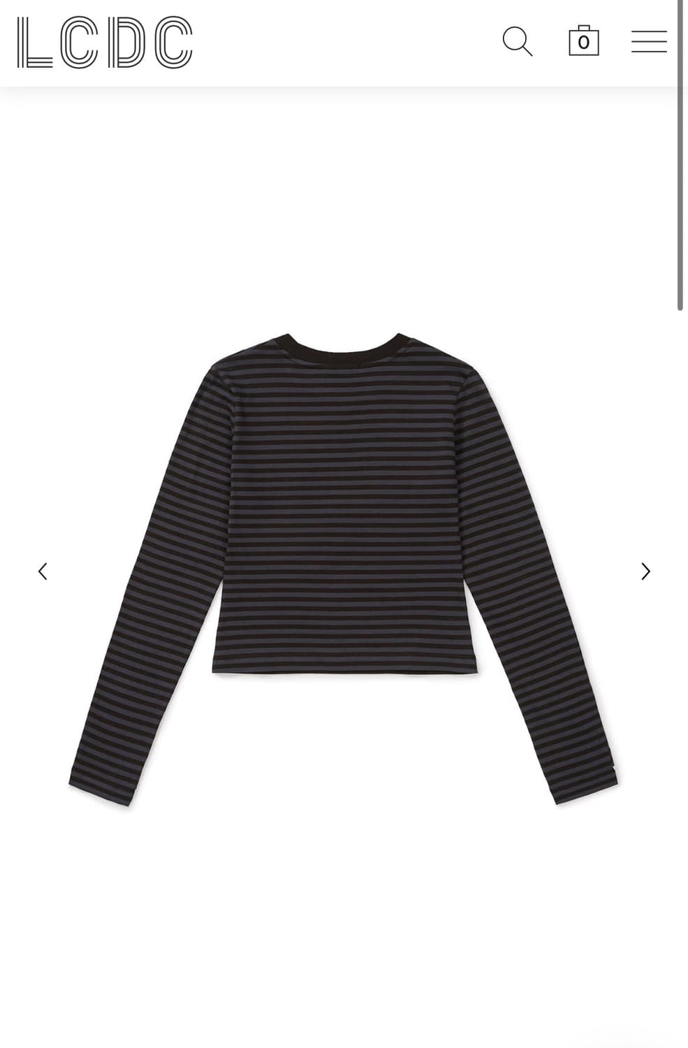 LCDC TM printed jersey top striped 상품이미지4