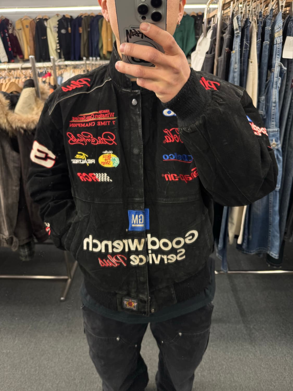 L)제프 해밀턴 빈티지 GM 굿렌치 서비스 플러스 레이싱 자켓 상품이미지1