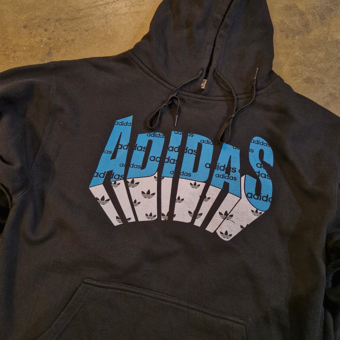 아디다스 올드스쿨 검정 후드티 L 상품이미지2