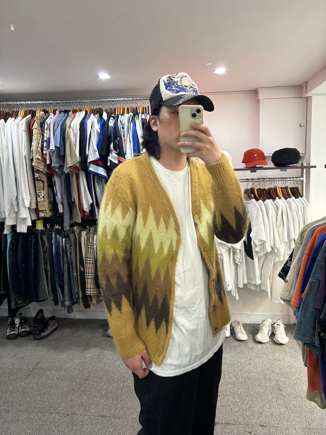 22FW 니들스 지그재그 모헤어 가디건 상품이미지7