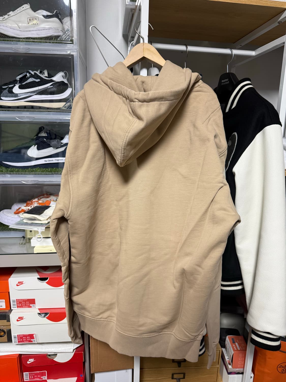 아미 하트 후드티 베이지 XXL 상품이미지2