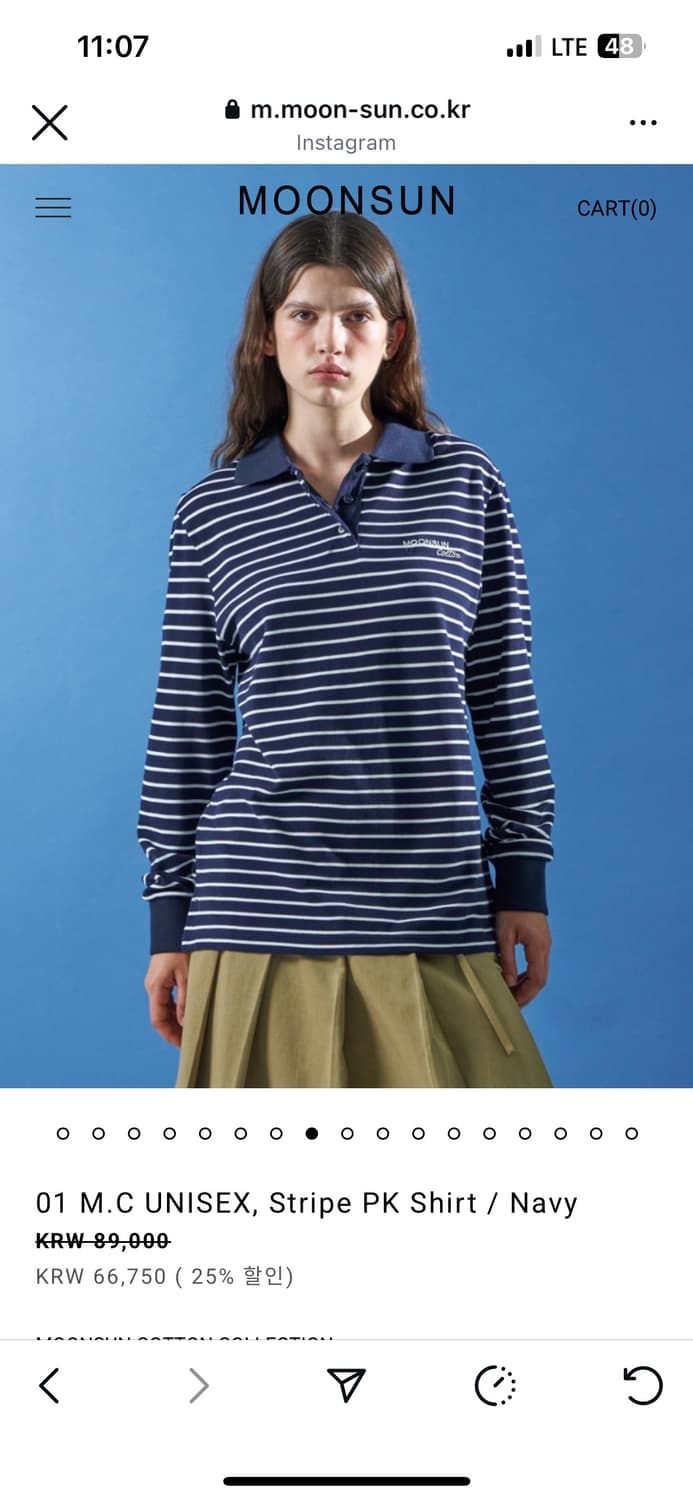 문선 스트라이프 pk 티셔츠 상품이미지1