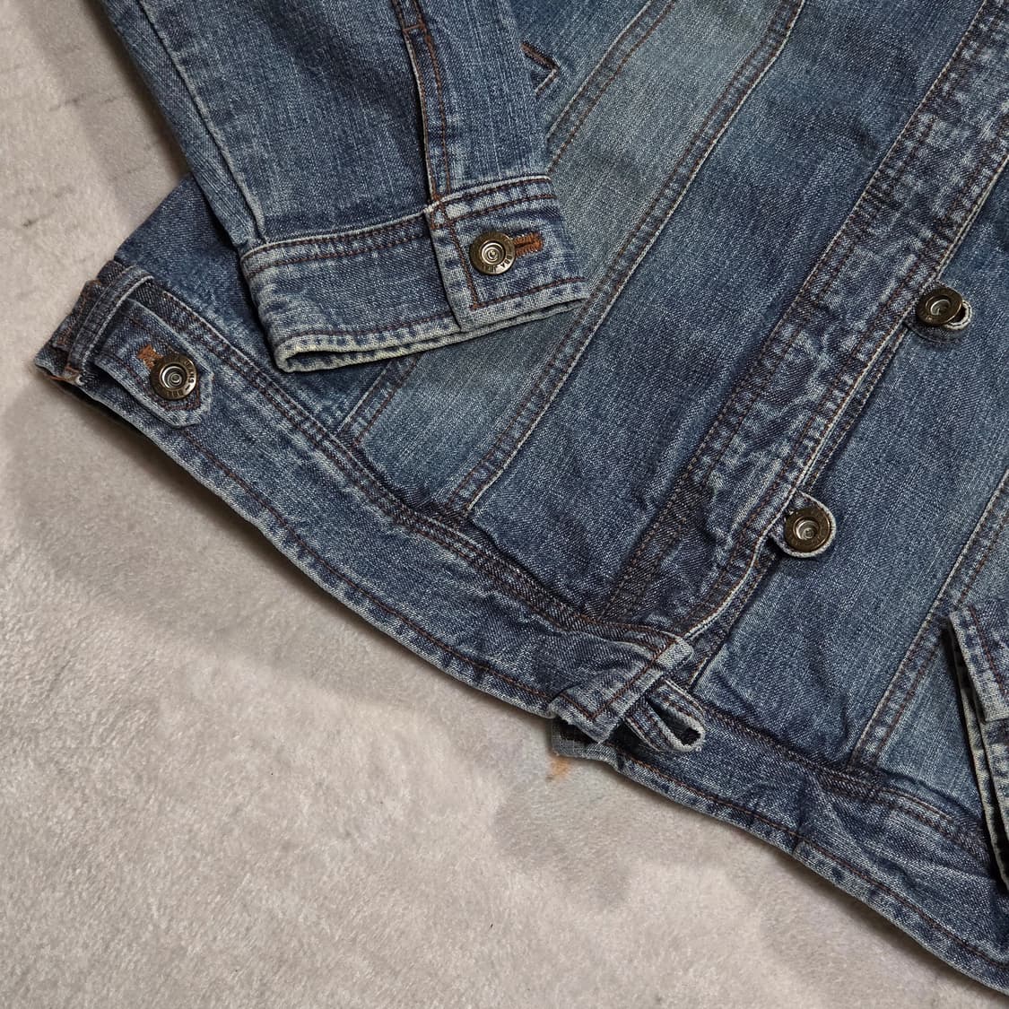 빈티지 넥버클 중청 데님자켓 상품이미지4