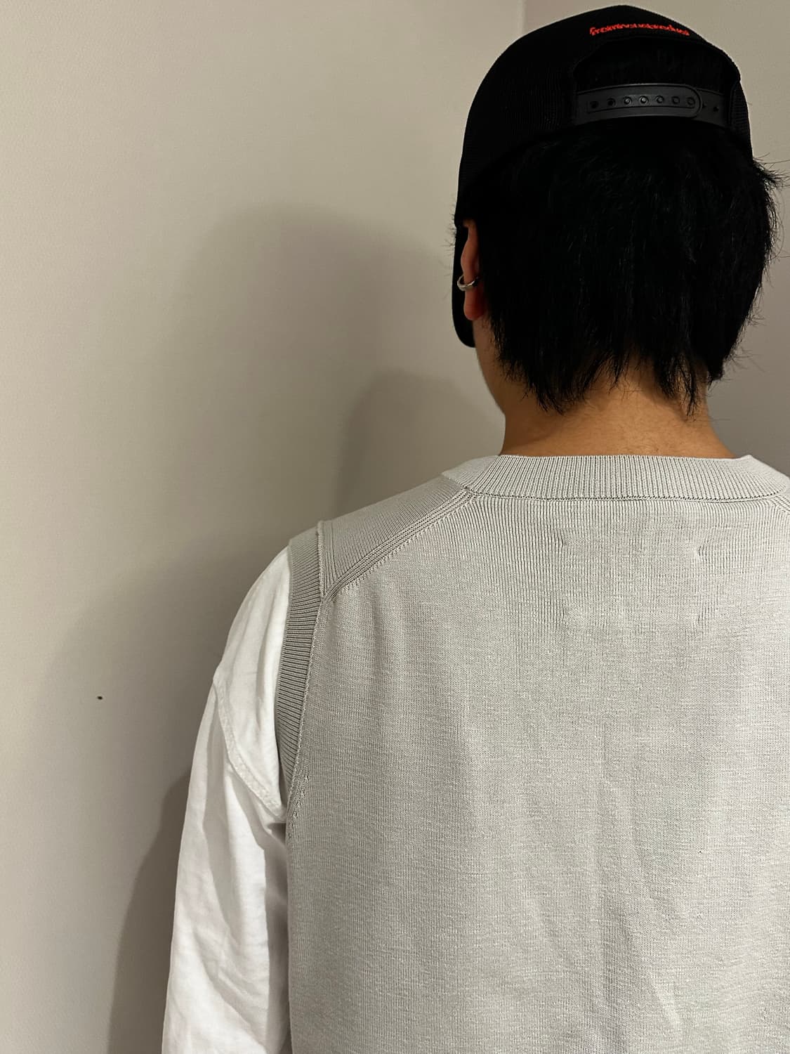 포터리 컴포트 크루넥 니트베스트 그레이 1 사이즈 상품이미지7