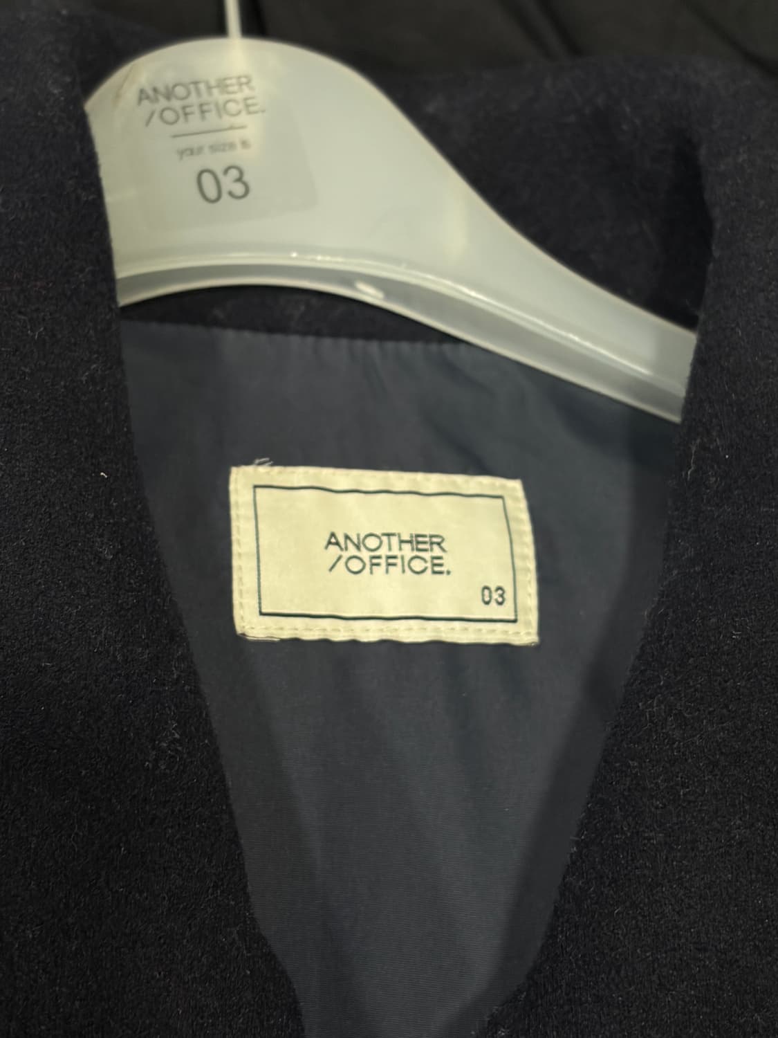 어나더오피스 21FW 볼륨 블루종 3 다크네이비 상품이미지2