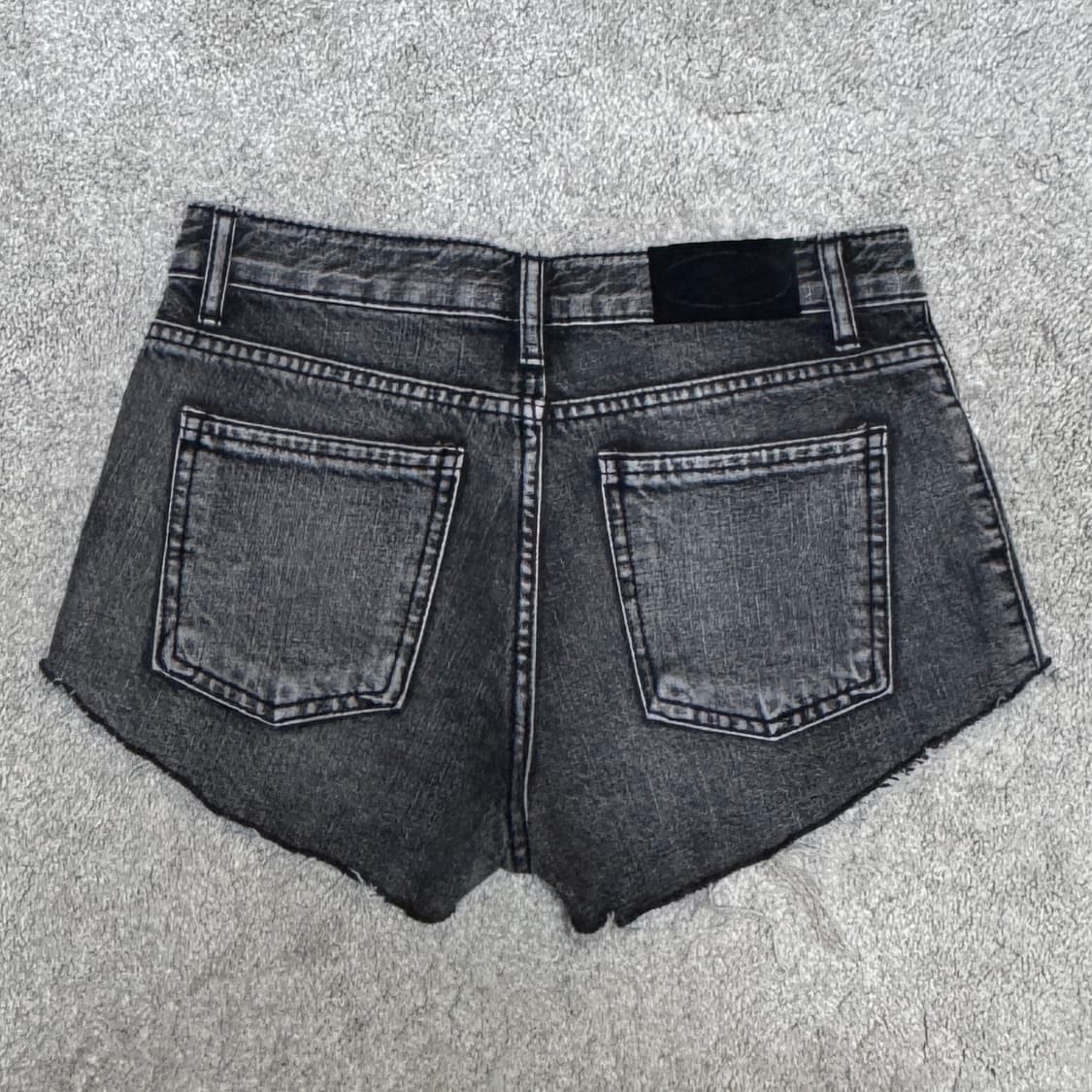 보헤미안서울 디스트로이드 그레이 데님 쇼츠 S 상품이미지2