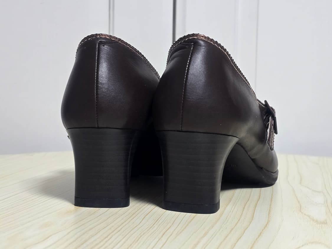 아식스 오소틱스 브라운 레더 구두 240 상품이미지5