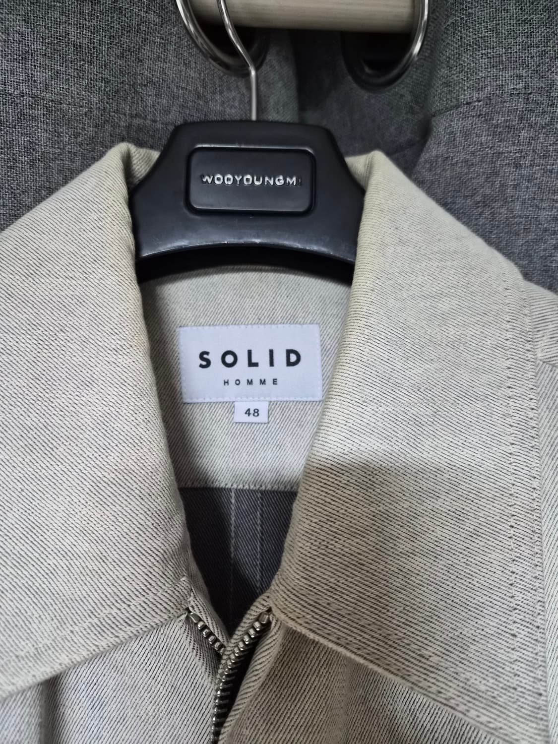 솔리드옴므 그레이 데님자켓 팝니다 우영미 렉토 타임옴므 상품이미지3