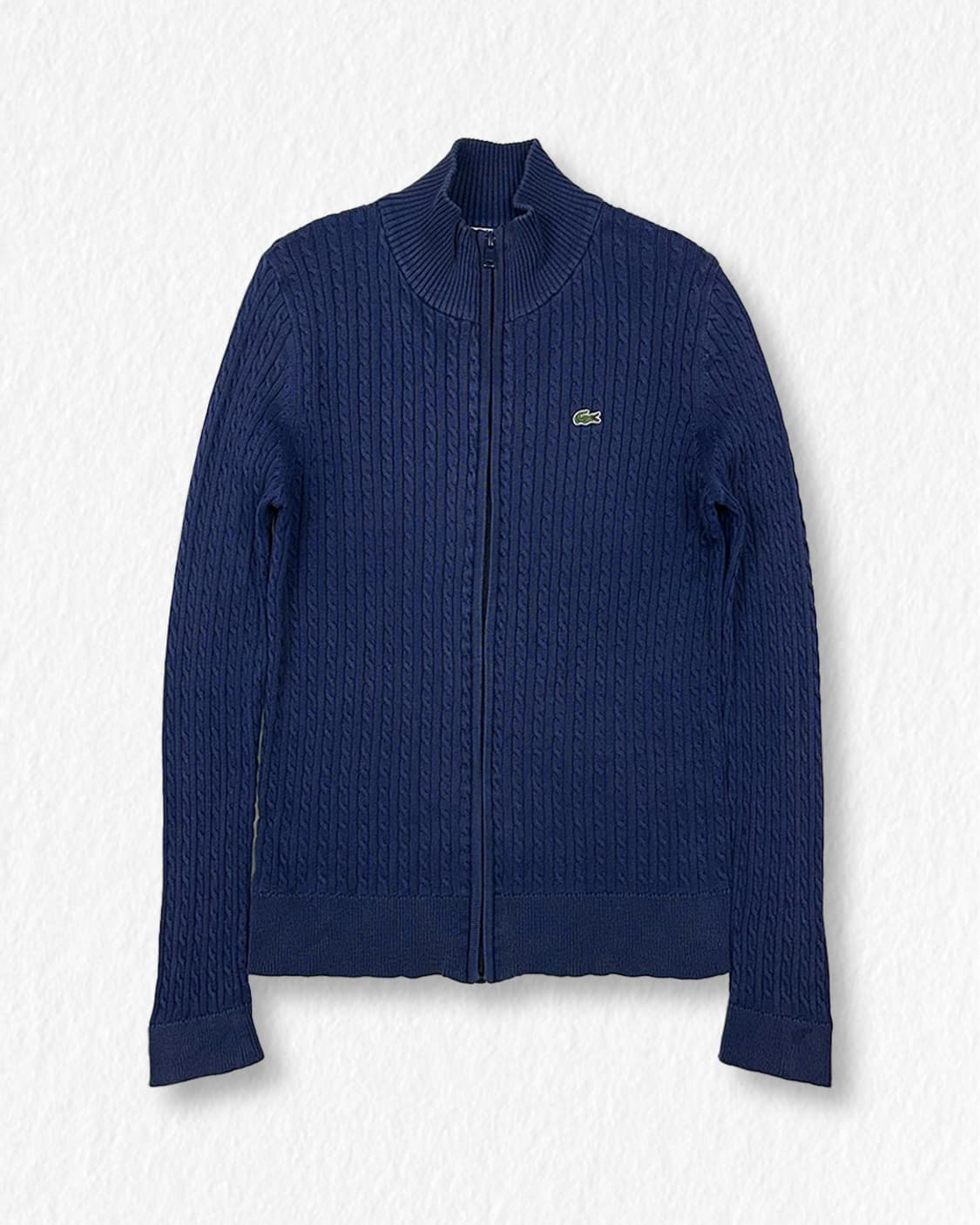 라코스테 캐시미어혼방 케이블 니트 집업 상품이미지1