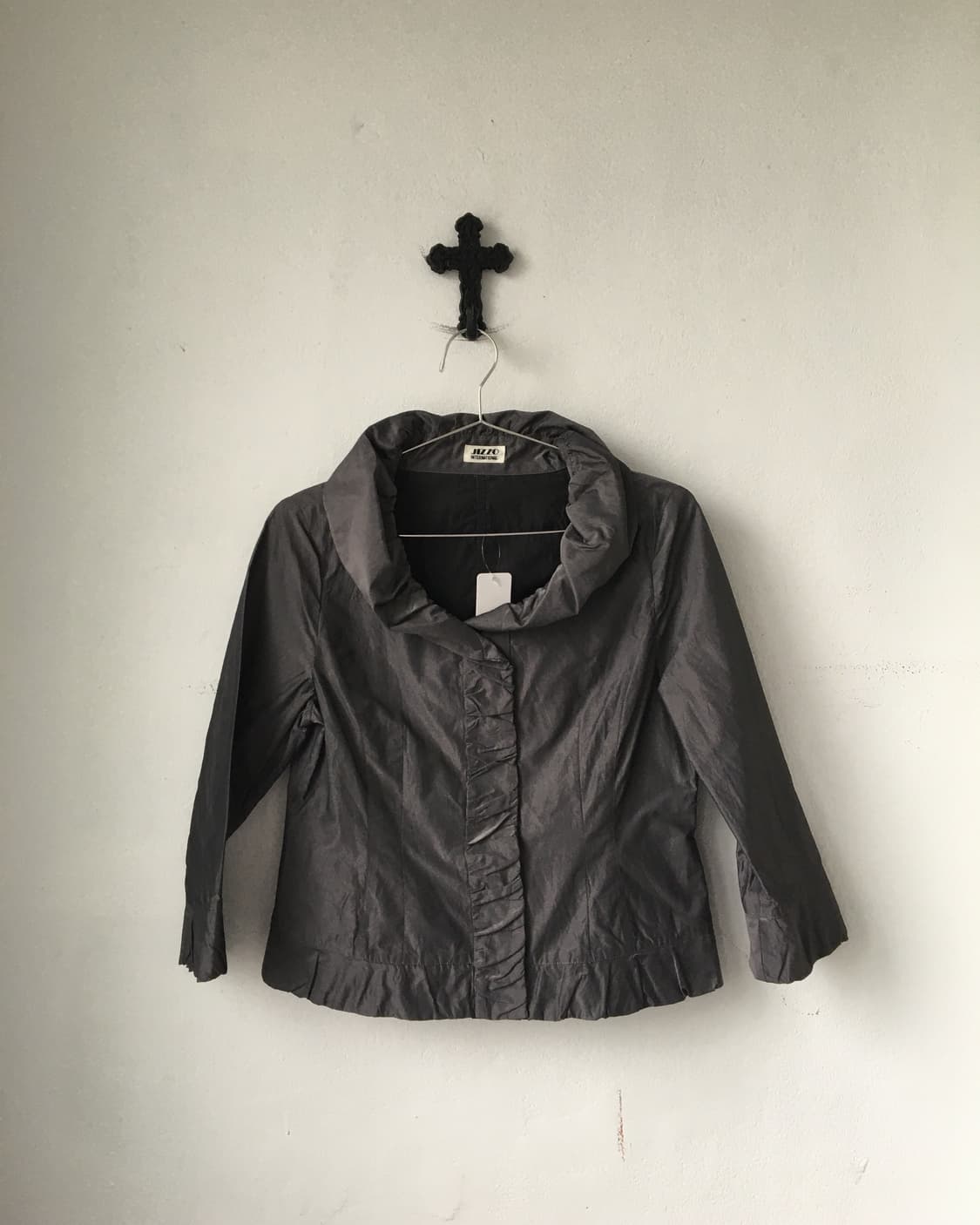 Thick neck point glossy jacket 상품이미지2