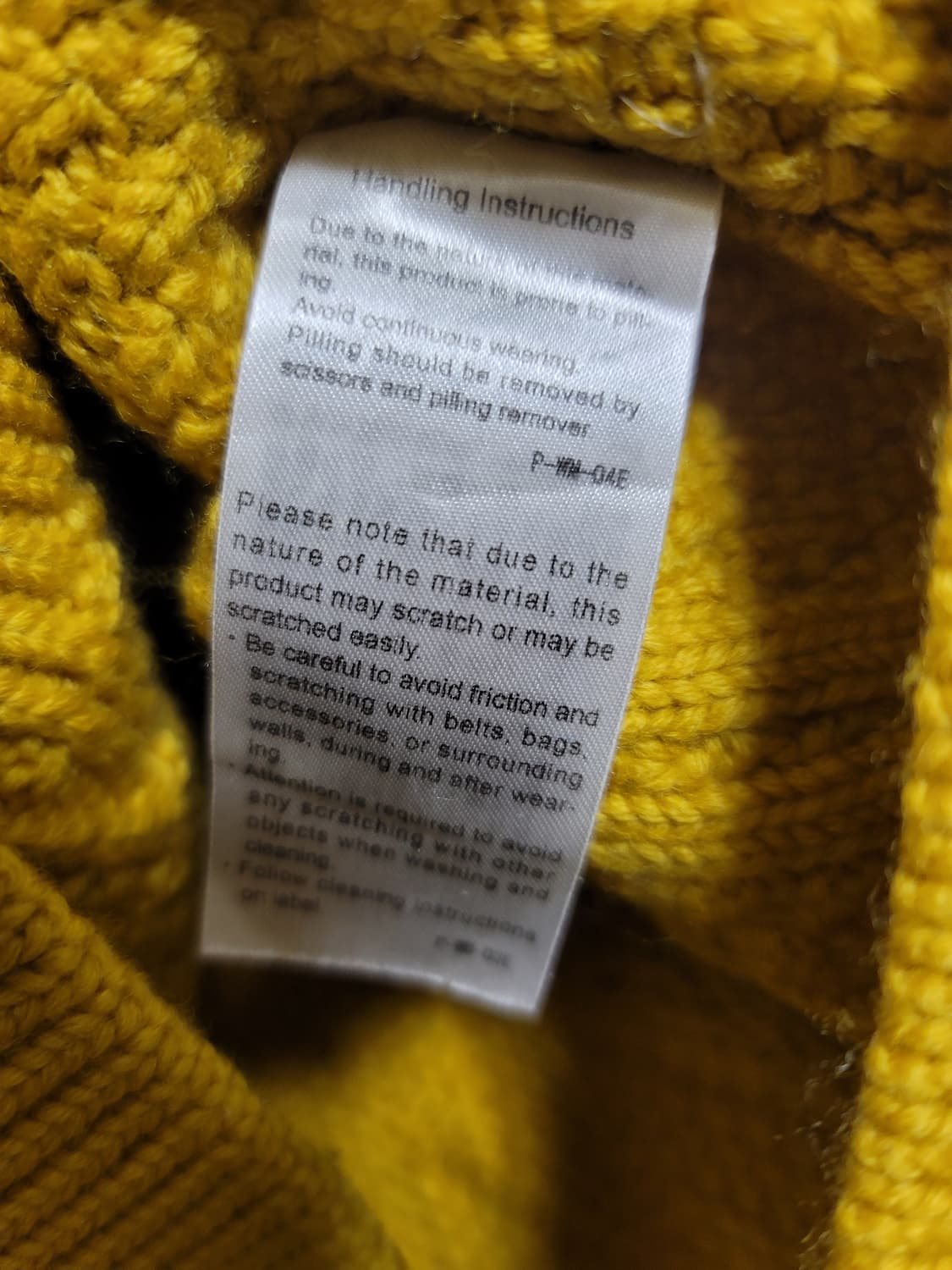 바토너 여성 두툼꽈베기 울니트 개나리색 2사이즈 55 상태극상
 상품이미지4