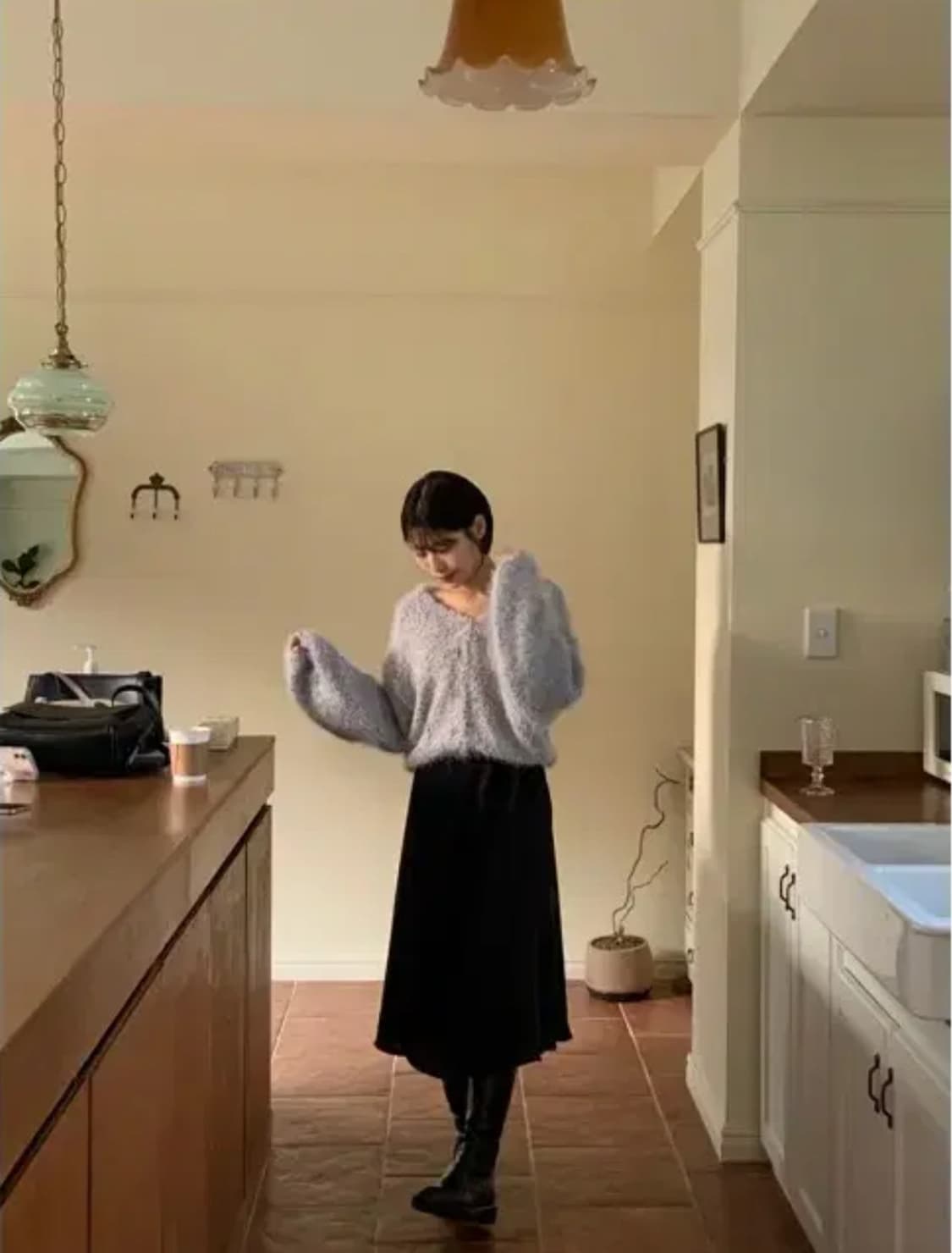 오이니 부클 니트가디건 상품이미지1