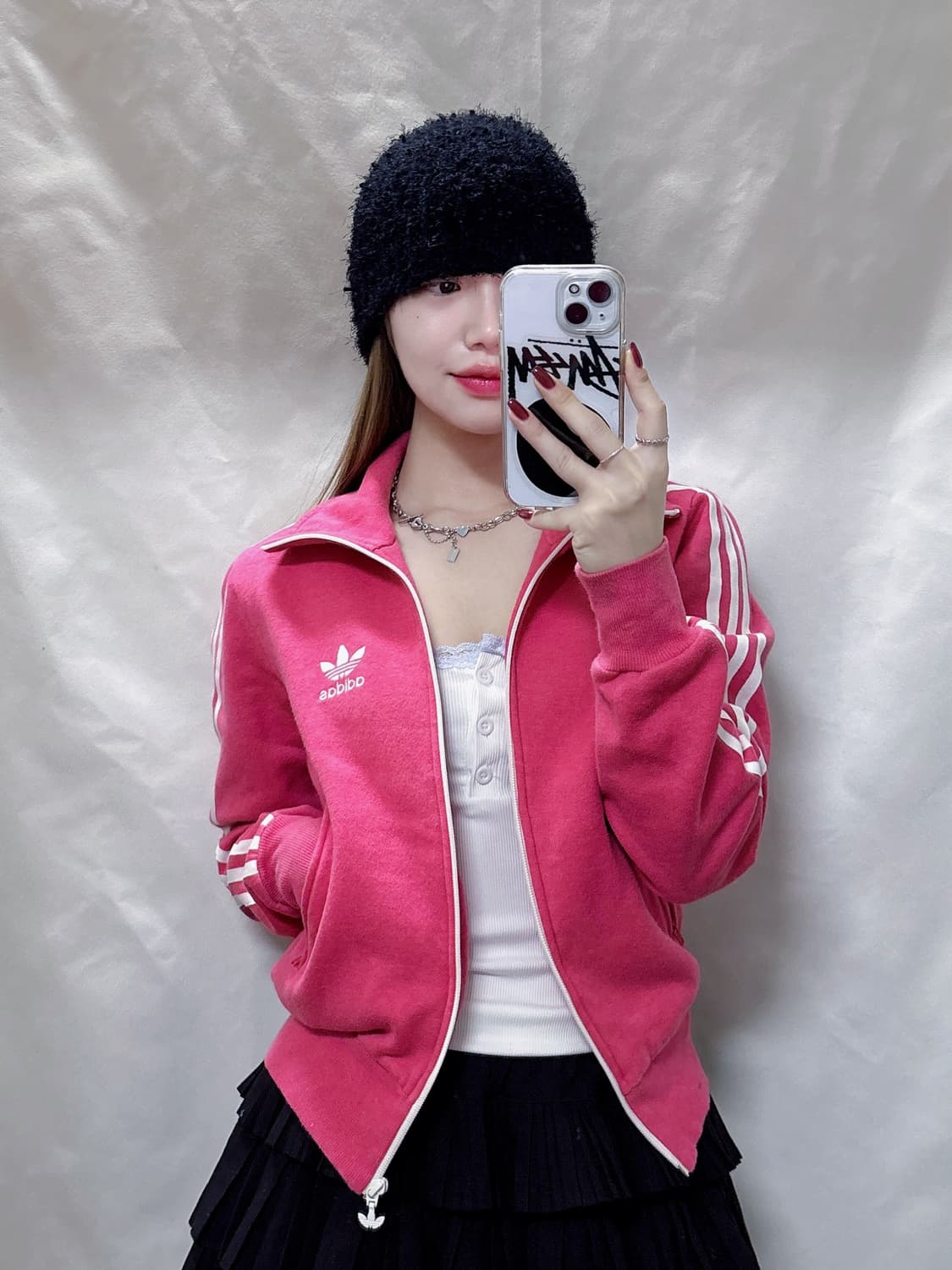 아디다스 베이비핑크 빅로고 트랙탑  상품이미지4