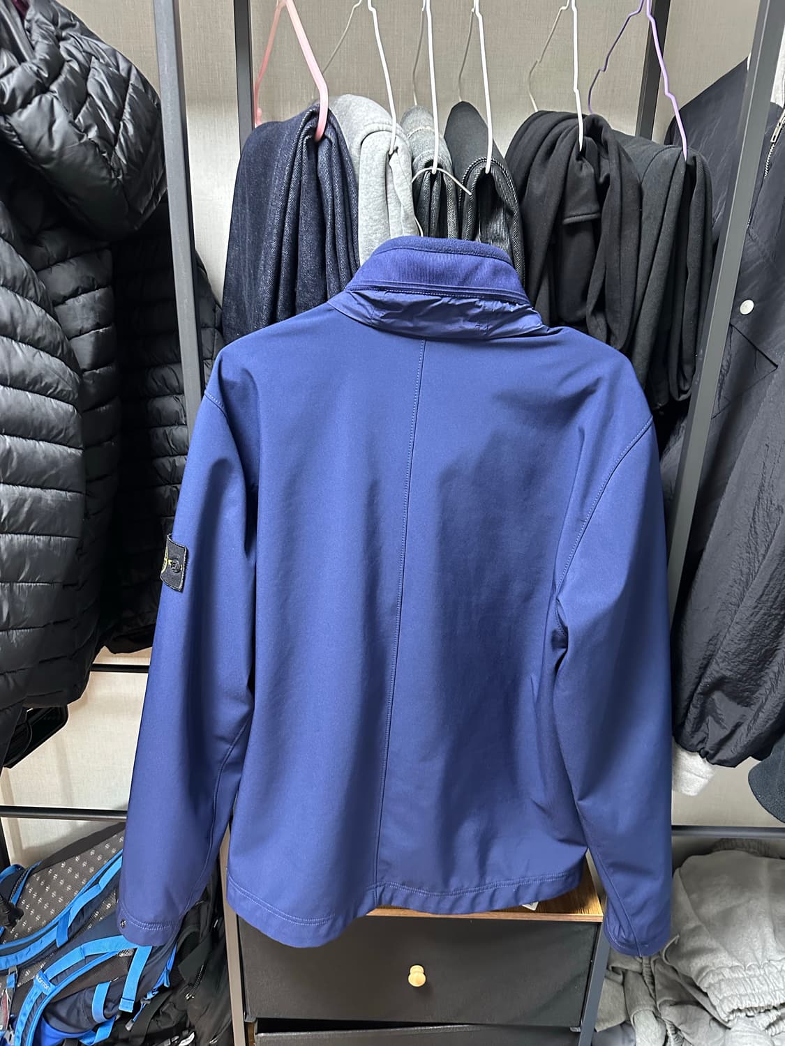 스톤아일랜드 소프트쉘 네이비(L) 상품이미지2