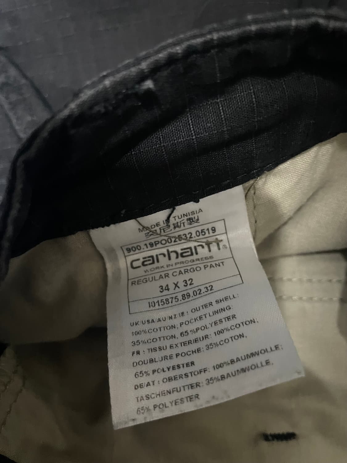 칼하트 립스탑카고팬츠 상품이미지4