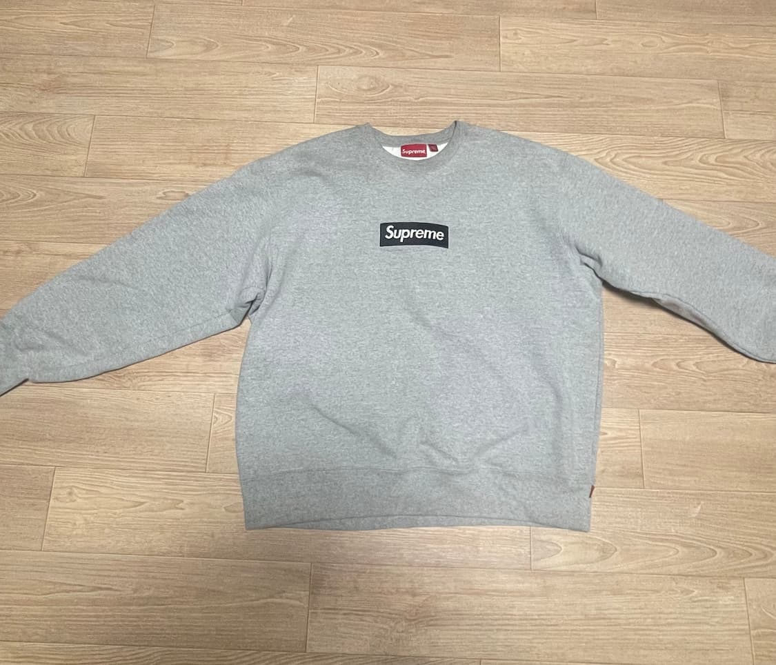 슈프림 박스 로고 맨투맨 그레이 사이즈XL 상품이미지1