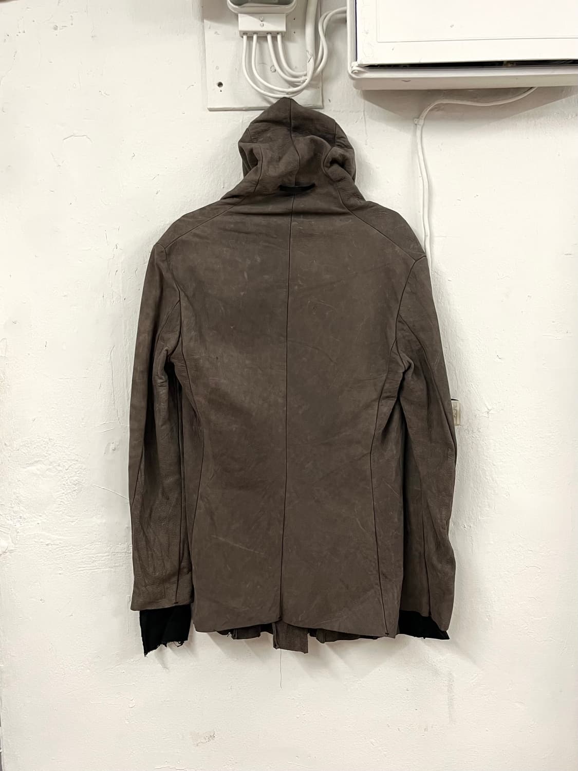 OBSCUR 08 아카이브 후드 레더 자켓 상품이미지7