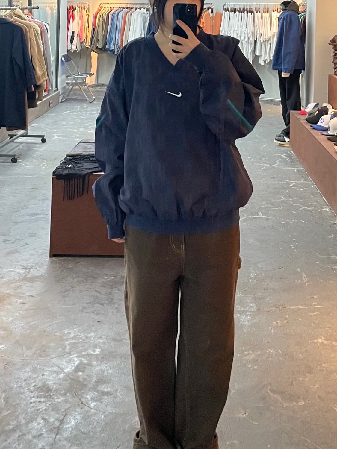 나이키 올드스쿨 스우시 패턴 웜업 H1127 상품이미지1