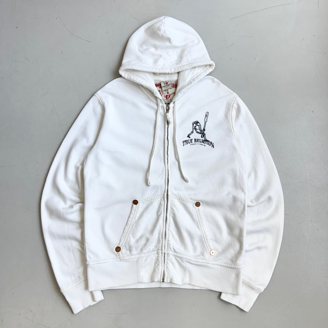 트루릴리전 Y2K 스컬 해골 락스타 후드집업  상품이미지2