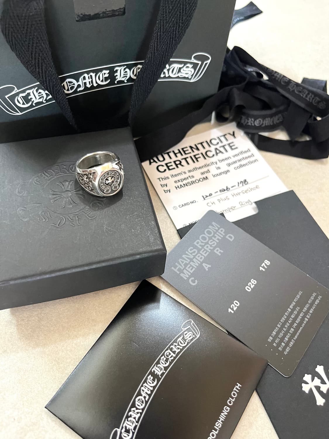 크롬하츠 챔피온 홀스슈링 18호(us8.5) 상품이미지2