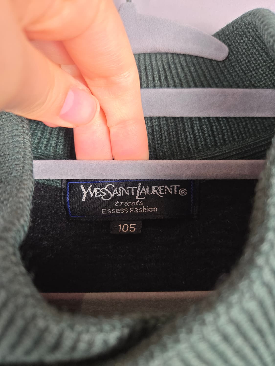 [무료배송]입생로랑 105 빈티지 남성 울 혼방 패턴 니트 상품이미지8