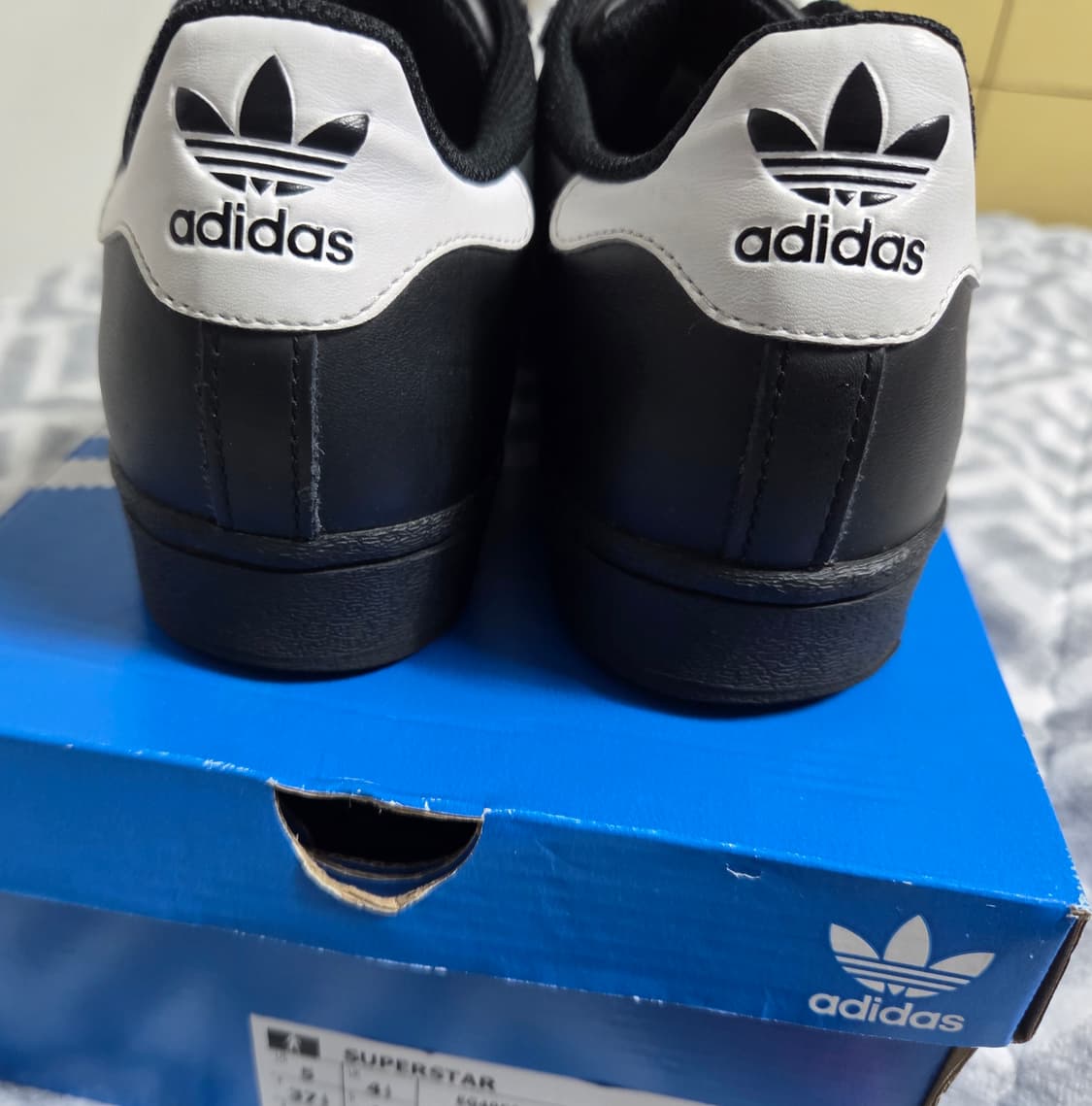아디다스 슈퍼스타 검흰 운동화 230mm 상품이미지5