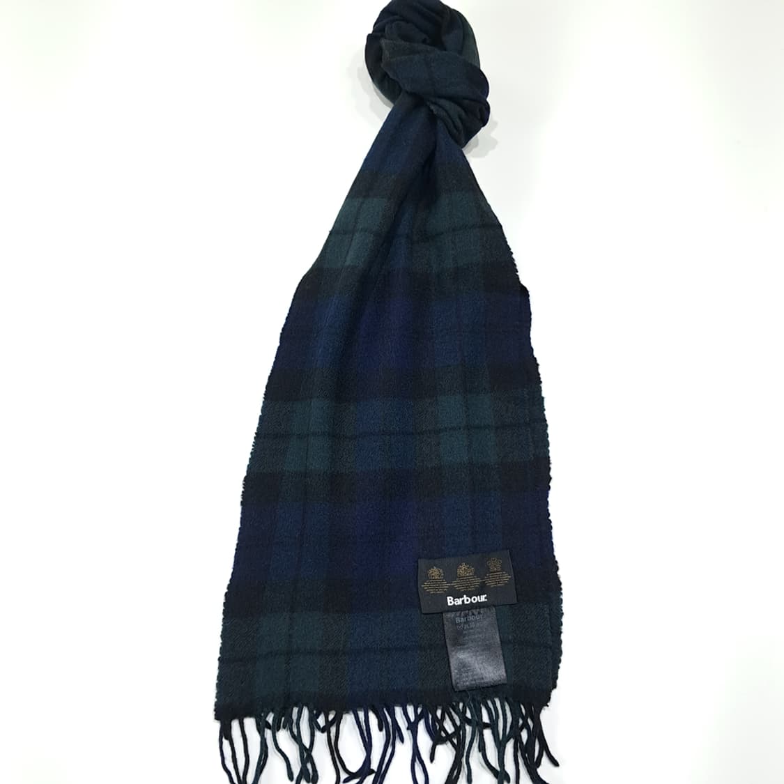 MX603 바버 00s 울캐시미어 블랙워치타탄 네이비그린 머플러목도리 상품이미지1