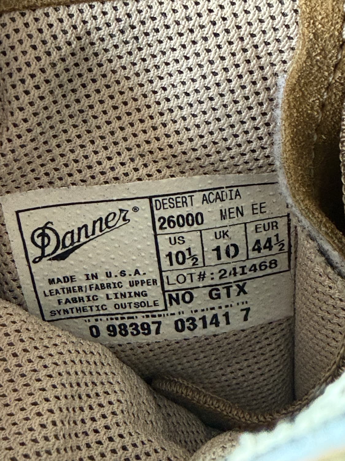 Danner 사막화 부츠 10.5 280 상품이미지6