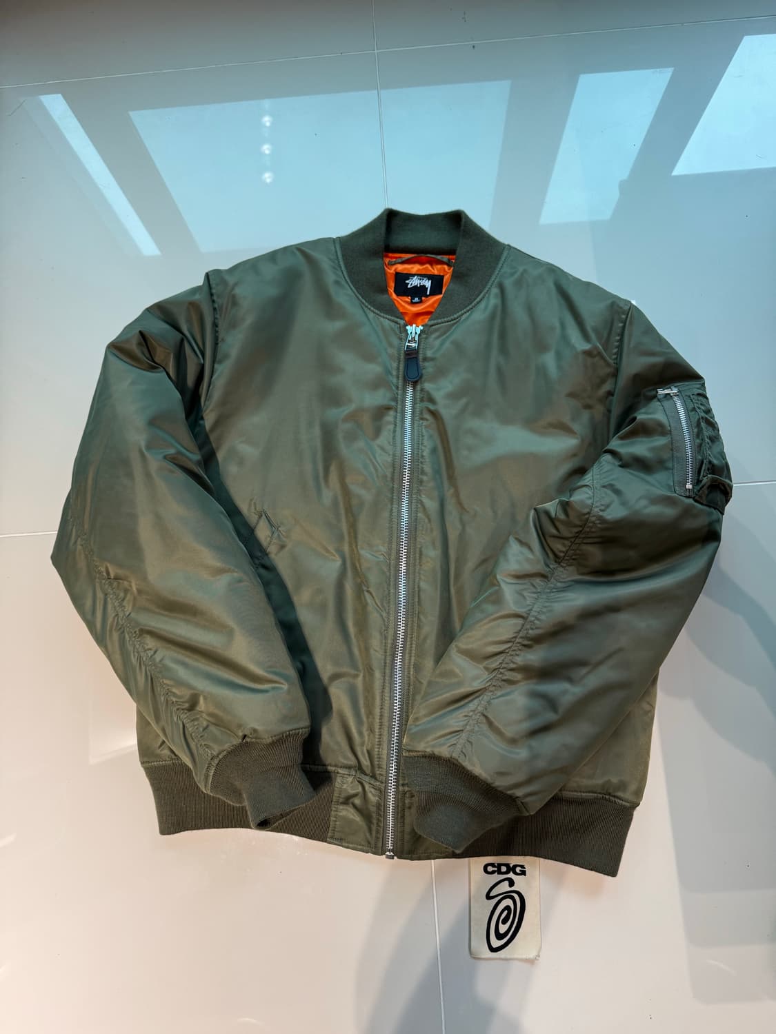 스투시 X CDG MA-1 자켓 상품이미지1