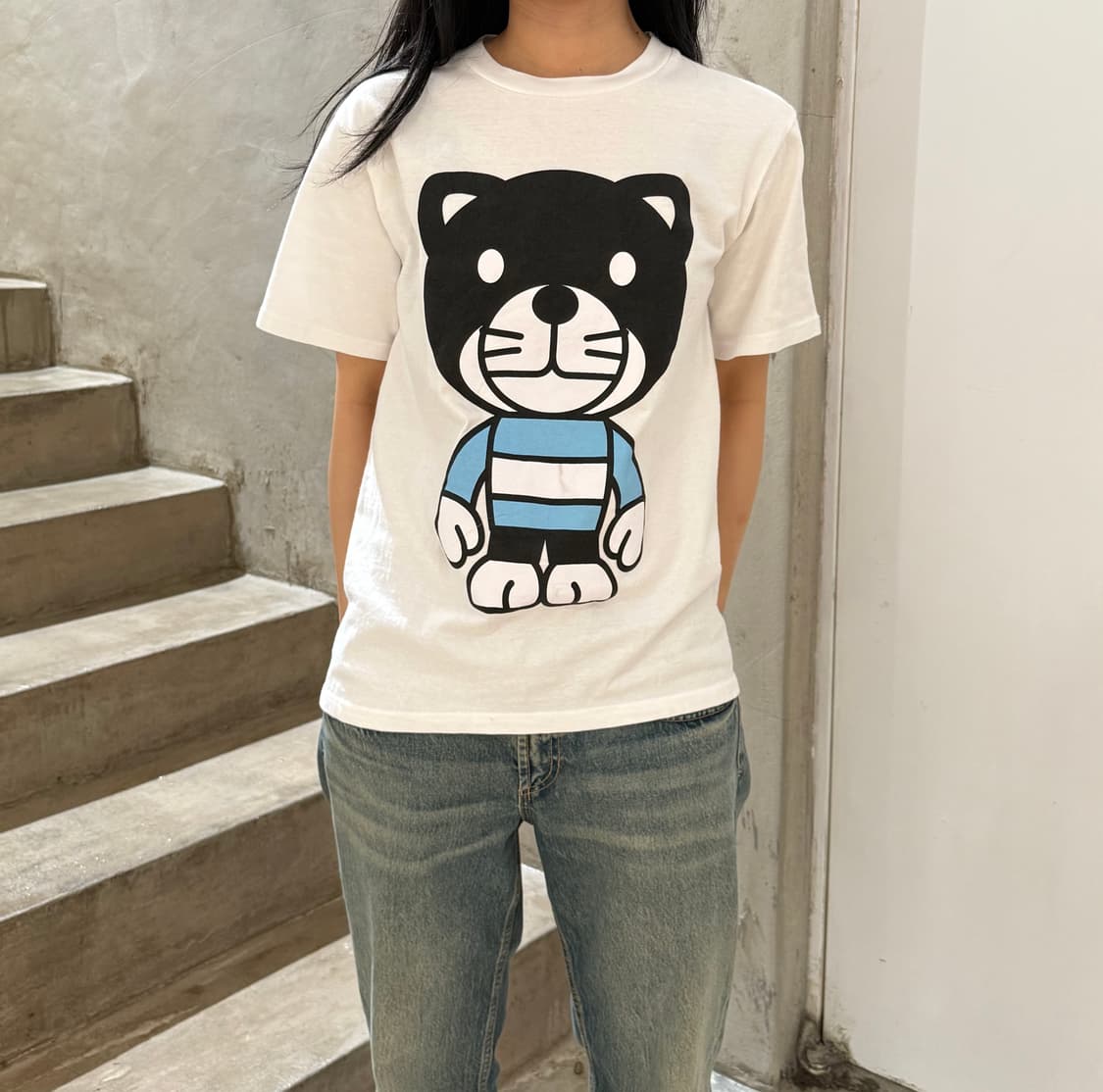 베이프 베이비 마일로 쿠마 캐릭터 티셔츠  상품이미지1
