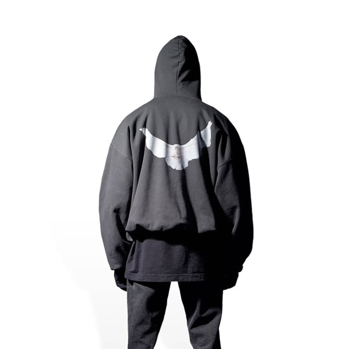 YZY x GAP 도브 후드 블랙 L 상품이미지5