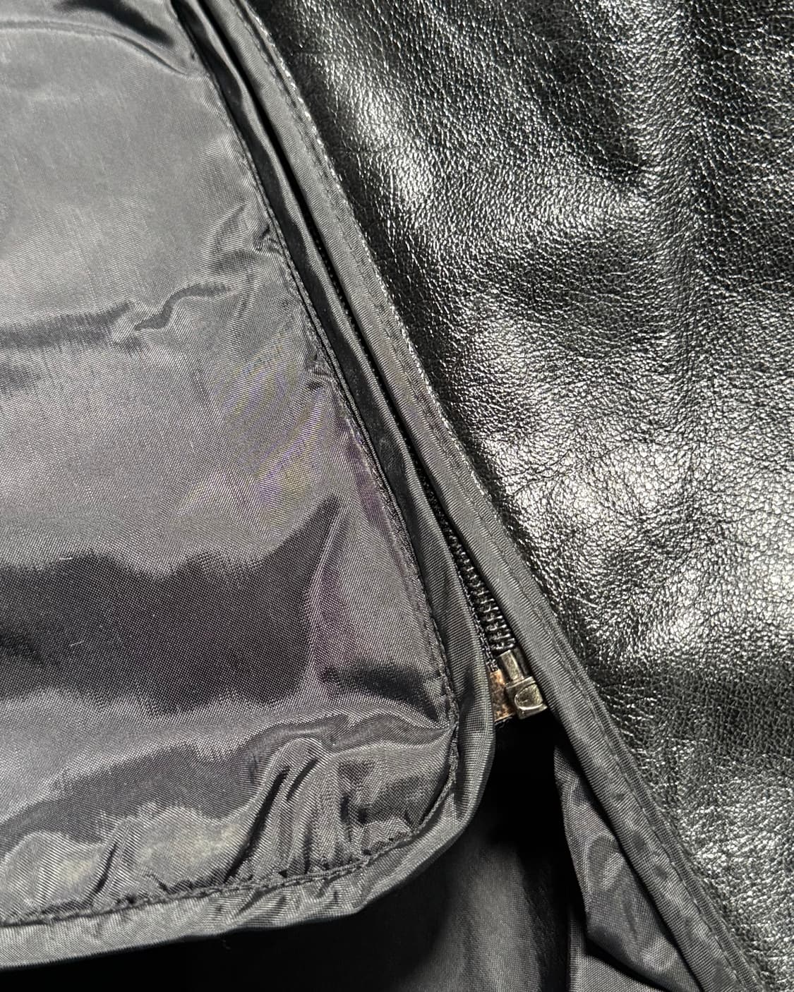 윌슨 레더 레더 벨티드 자켓 M 상품이미지7