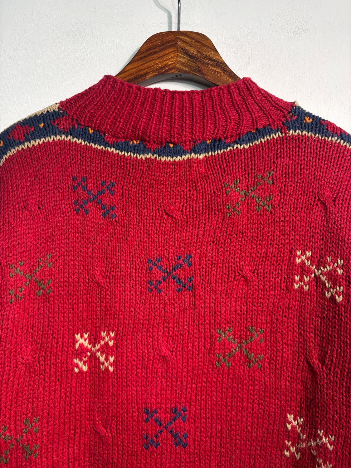 U.S.A. 크리스마스 라미&코튼 어글리니트 원피스 핸드니트  상품이미지8