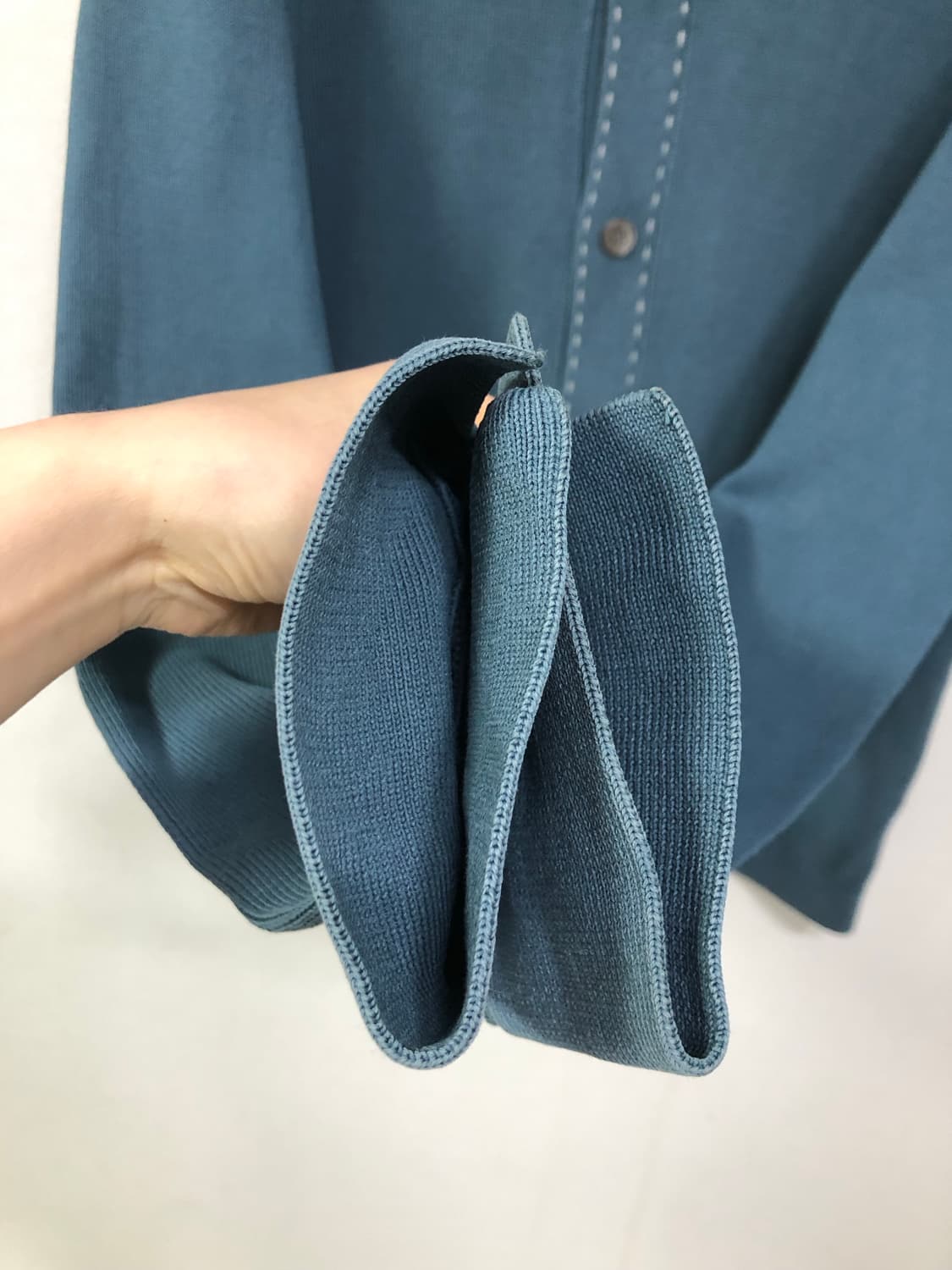 한섬 time 타임옴므 남성 코튼 니트 카라 가디건 _ 딥소라 105 상품이미지5