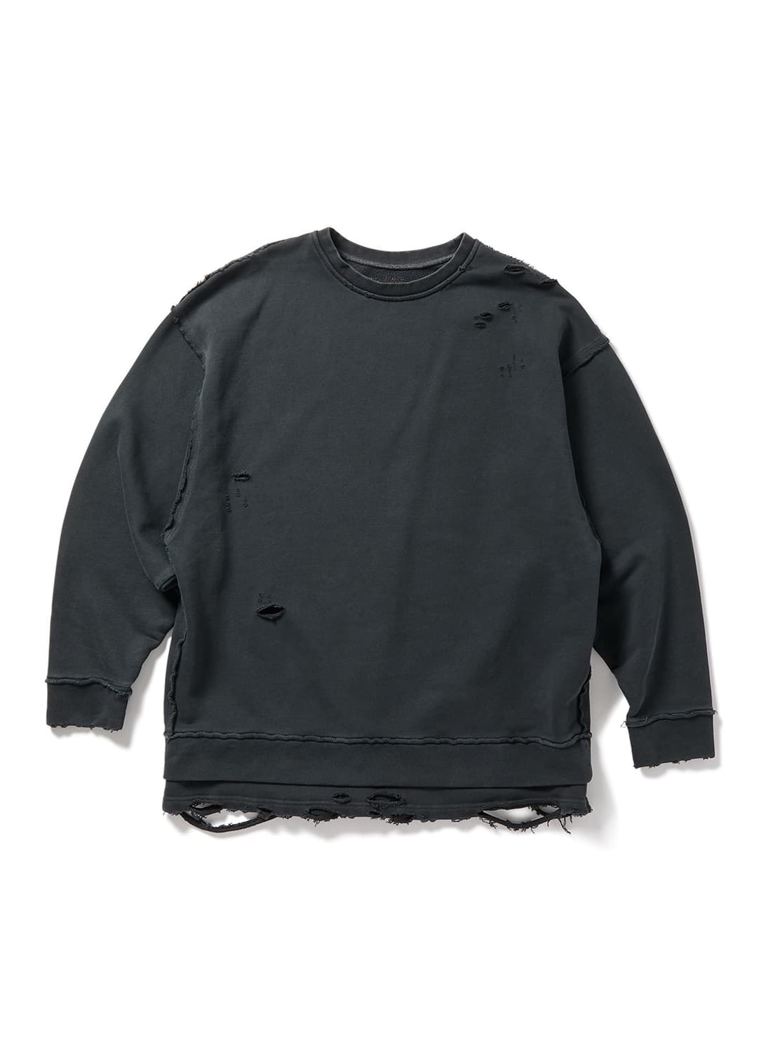 Perverze distress step layered sweatshir 상품이미지6
