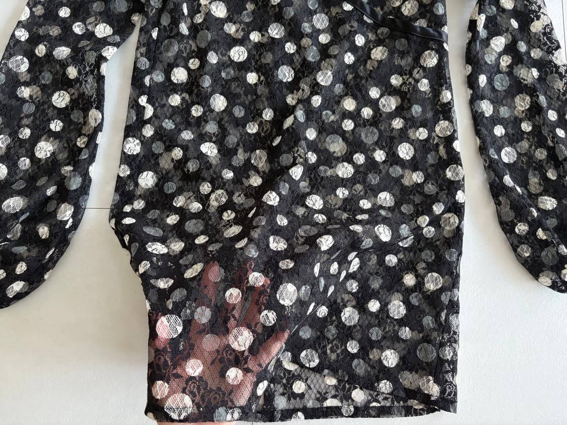 dot lace sheer top 상품이미지3