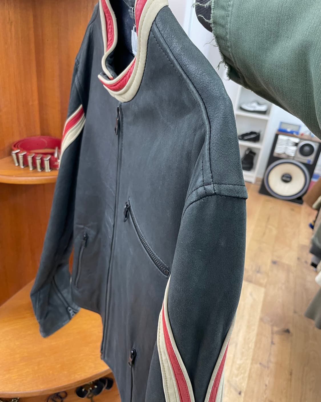 [XL] 아르마니 익스체인지 모터사이클 레더 자켓 상품이미지10