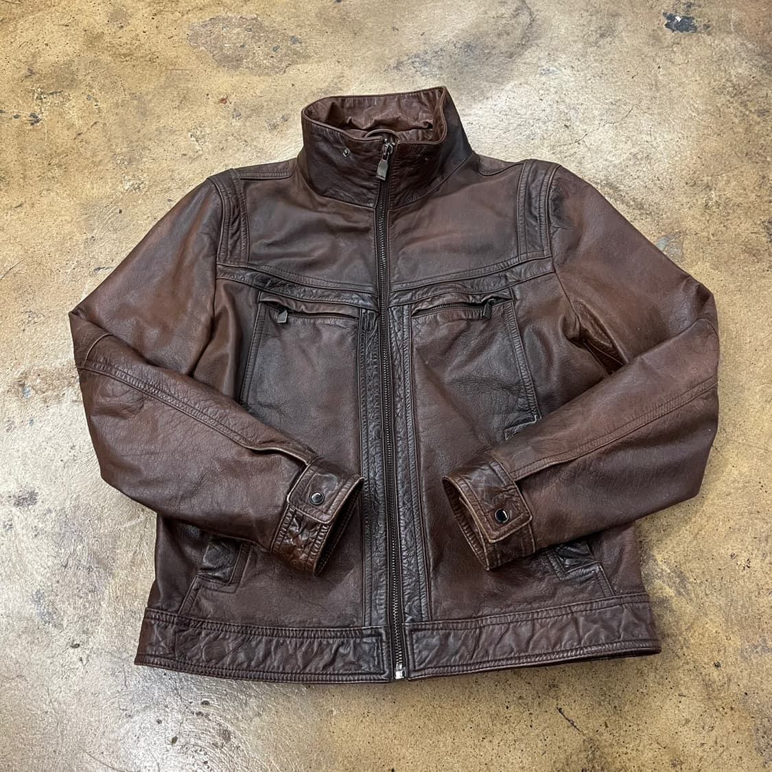[정품/XL] 자라 브라운 가죽 자켓 b10 상품이미지2