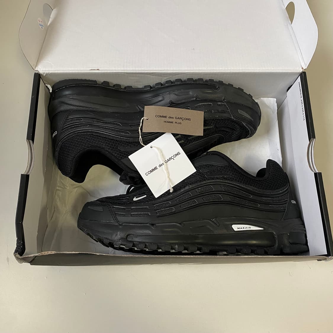[260] 나이키 x 꼼데가르송 옴므 플러스 에어맥스 TL 2.5 블랙 상품이미지7