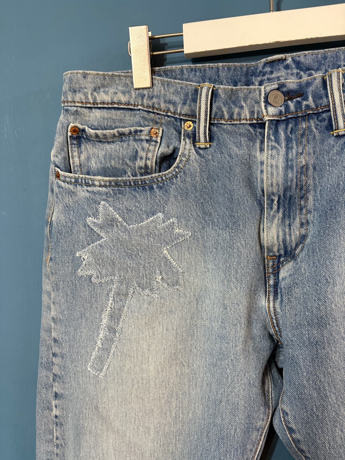 00‘s vtg Levis 502 Custom denim pant. 상품이미지3