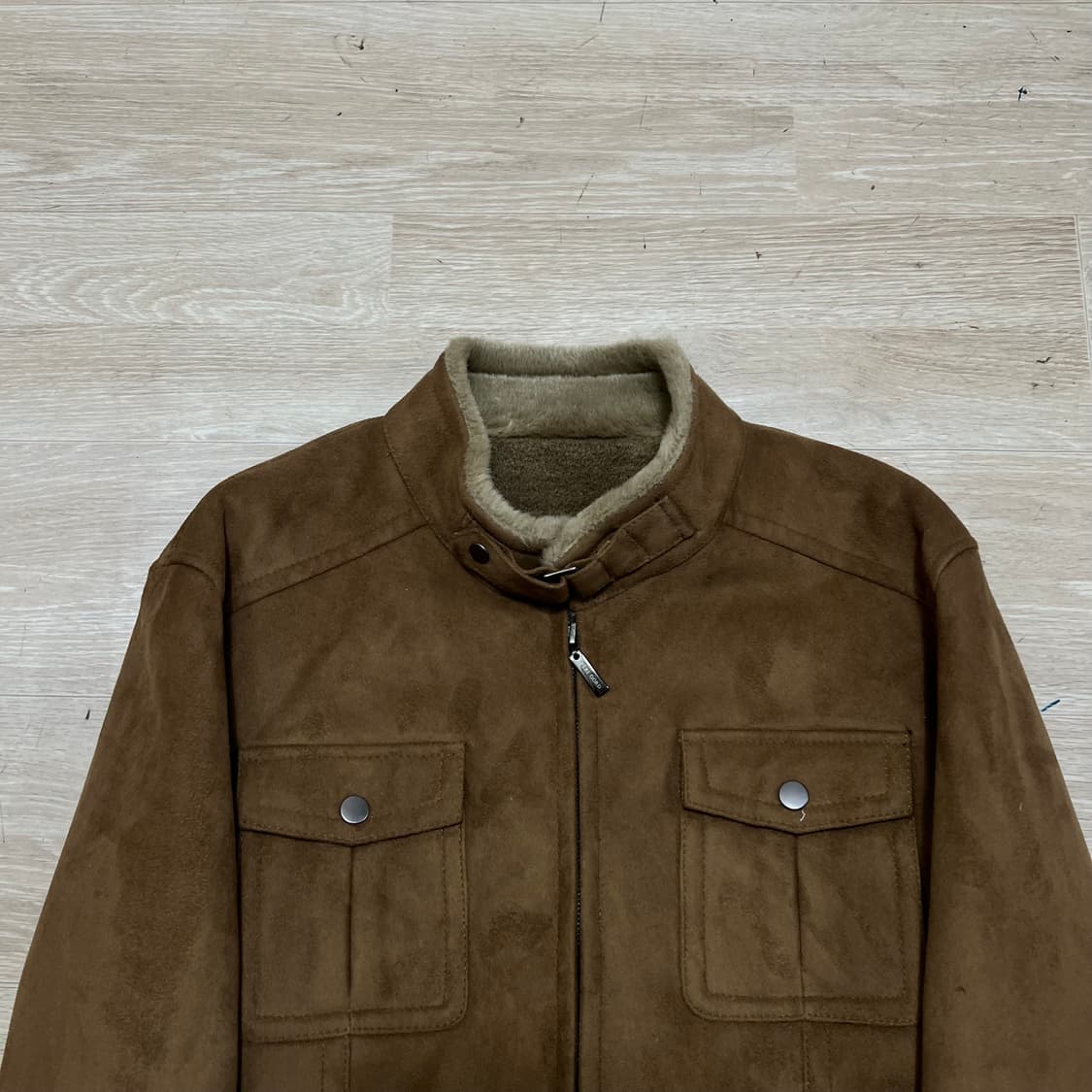 페리고드 에퍼안감 스웨이드 가죽자켓 [브라운] L/100 상품이미지2