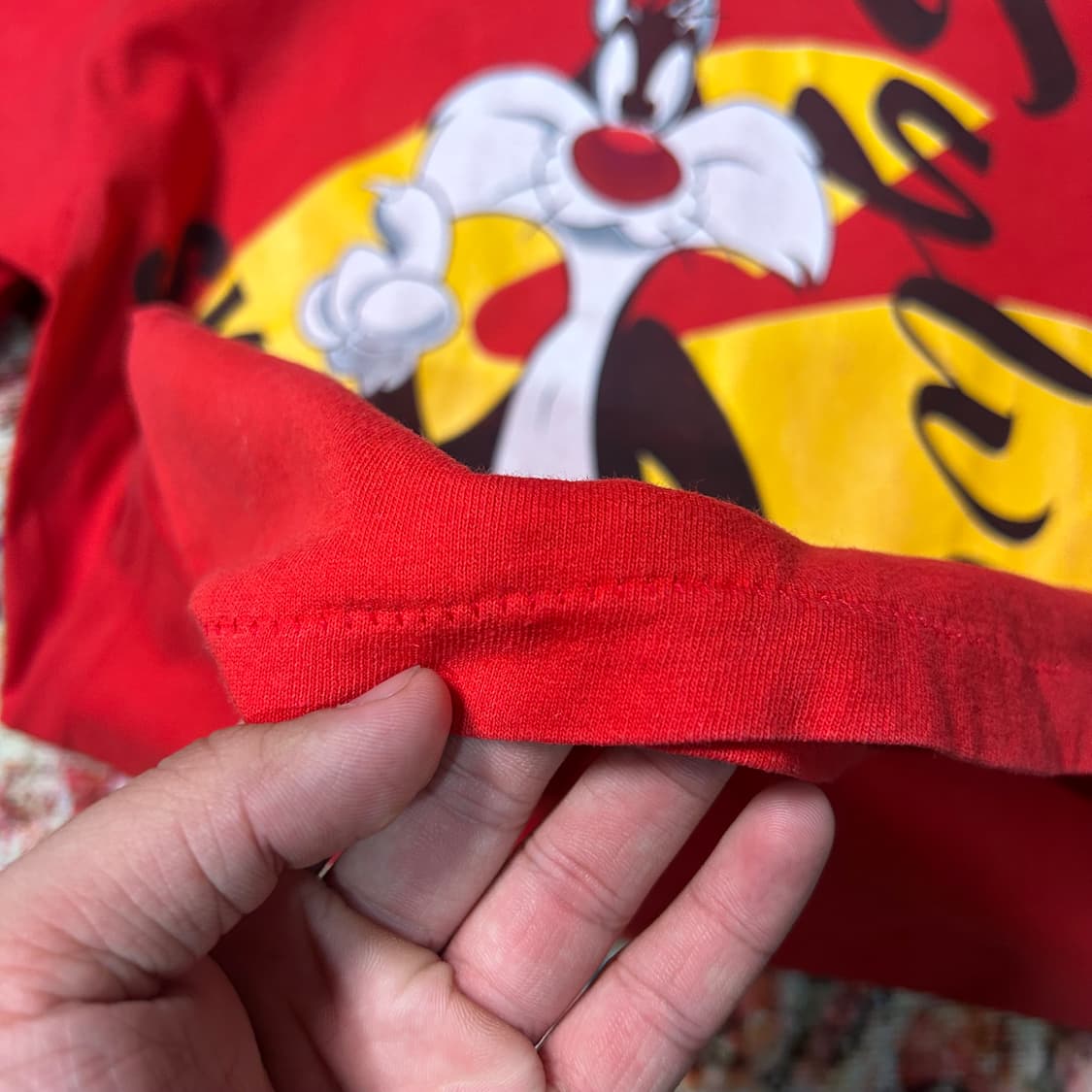 [M] 90s 루니툰즈 실베스터 made in usa 반팔 상품이미지7