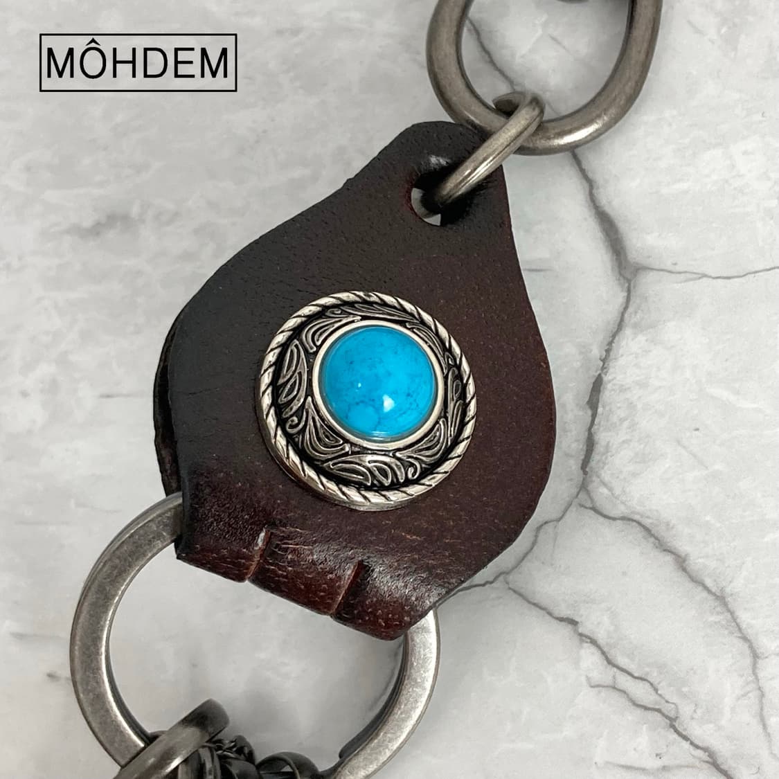 웨스턴 y2k 터키석 바지체인 키링 상품이미지6