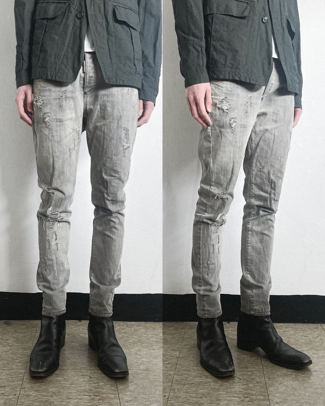 디스퀘어드2 그런지 디스트로이드 워시드 데님 상품이미지2