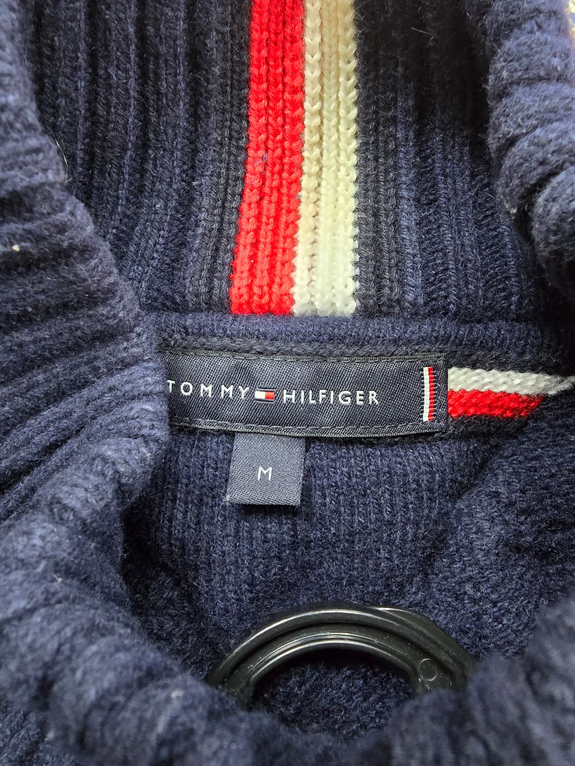 타미힐피거 네이비 케이블 니트 (1642) 상품이미지3