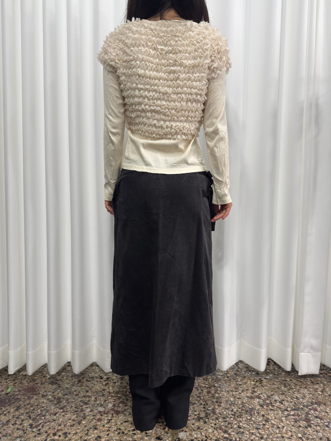 corduroy wrap skirt 상품이미지8