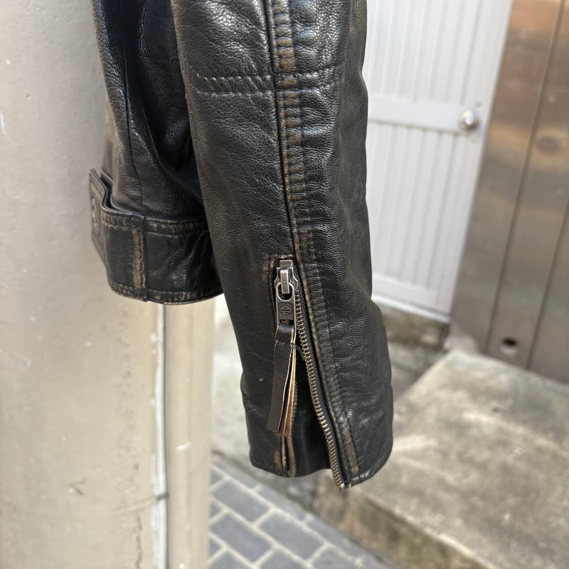 할리데이비슨 염소가죽 바이커 자켓 상품이미지5